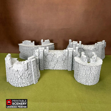 HEX Castle Ruined Bowmans Battlements - Godwulf Gaming