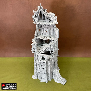 Ruined Wattle And Daub Hex Tower Godwulf Gaming