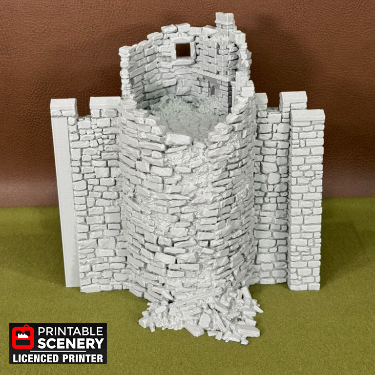 Ruined Hex Castle Oval Bastion