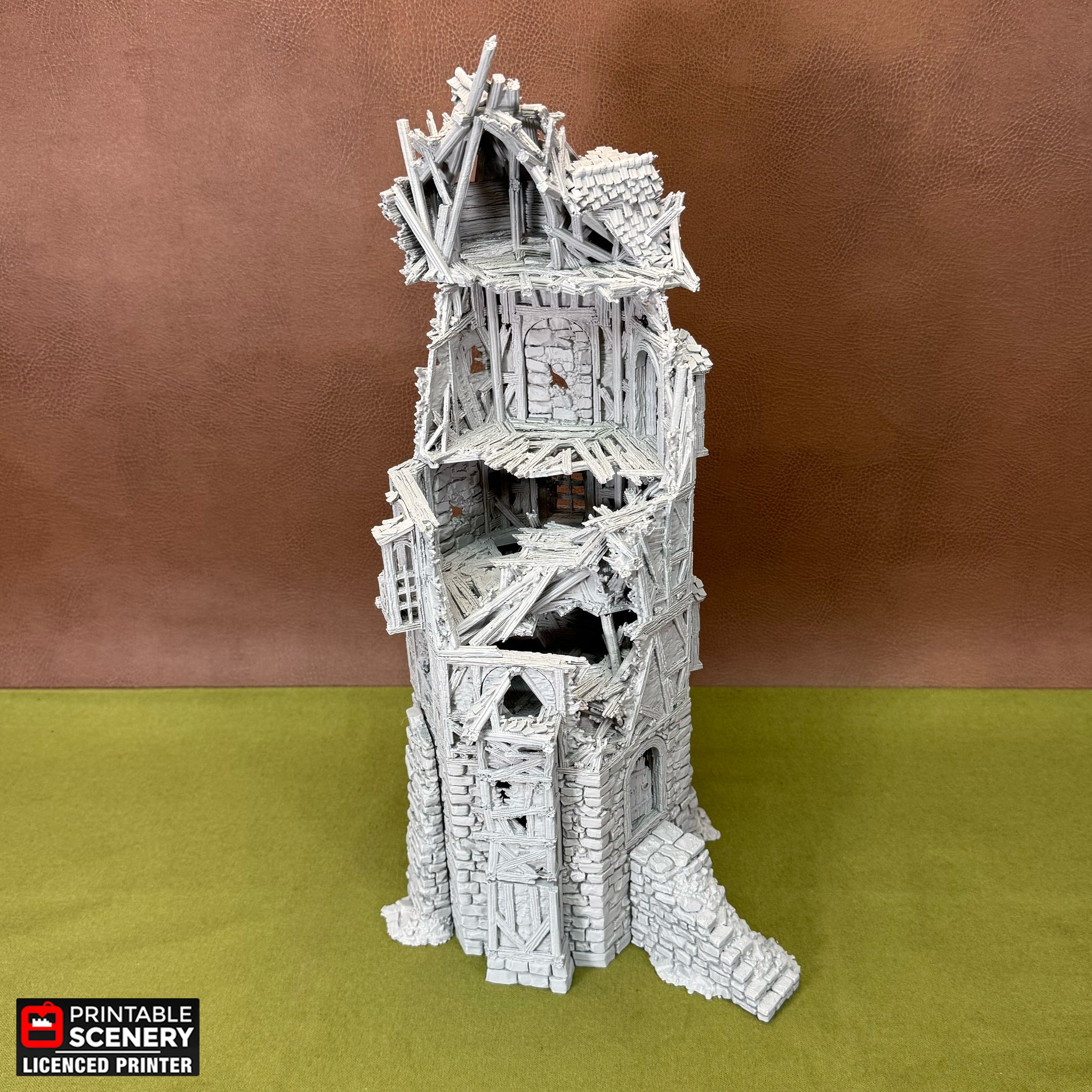 Ruined Wattle And Daub Hex Tower