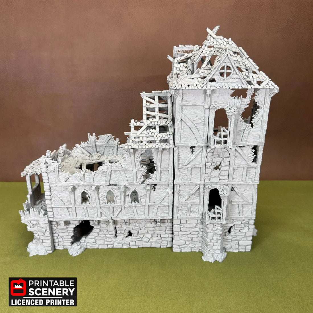 Ruined Wattle & Daub Living Quarters that is 3D printed