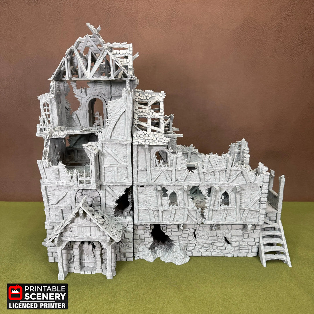 Ruined Wattle & Daub Living Quarters that is 3D printed