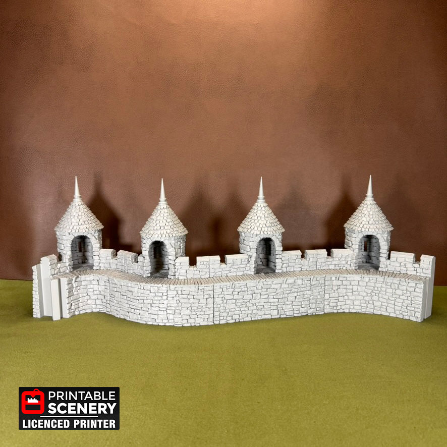 HEX Castle Wall Turrets - Short Version