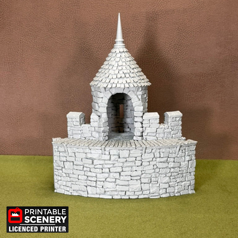 HEX Castle Wall Turrets - Short Version