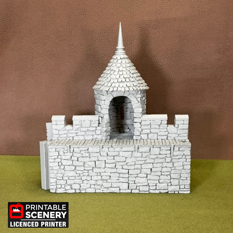 HEX Castle Wall Turrets - Short Version