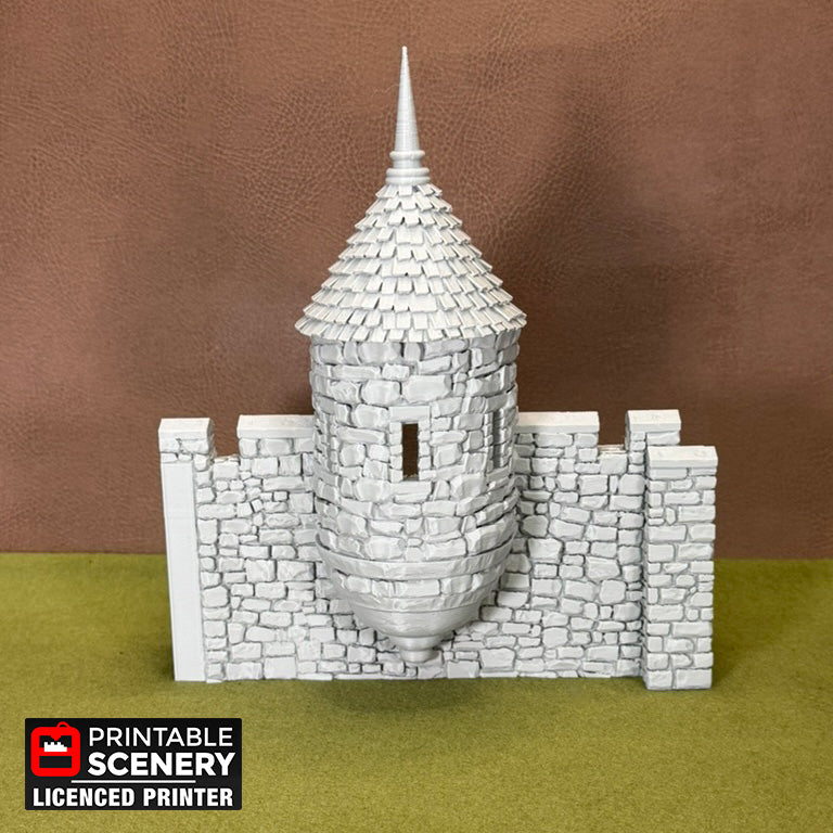 HEX Castle Wall Turrets - Short Version