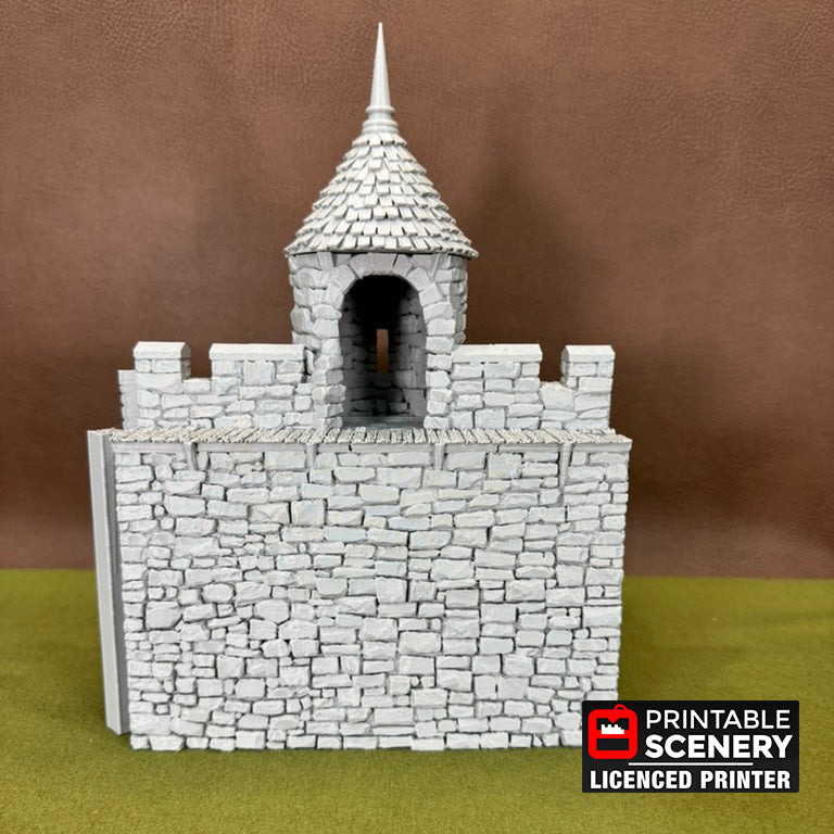 HEX Castle Wall Turrets - Tall Version