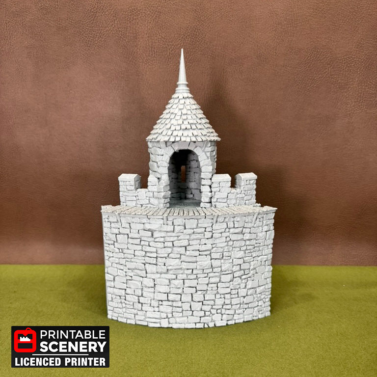 HEX Castle Wall Turrets - Tall Version
